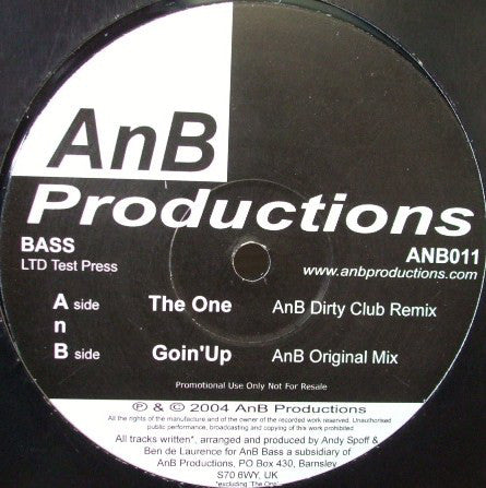 AnB – The One / Goin Up ANB Productions – ANB011