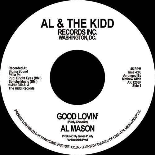 Al Mason – Good Lovin’ / We Still Could Be Together - Al & The Kidd Records Inc - AK1203P