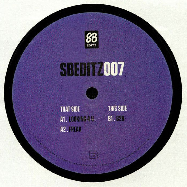 SlothBoogie – SBEDITZ007 - SlothBoogie Editz – SBEDITZ007