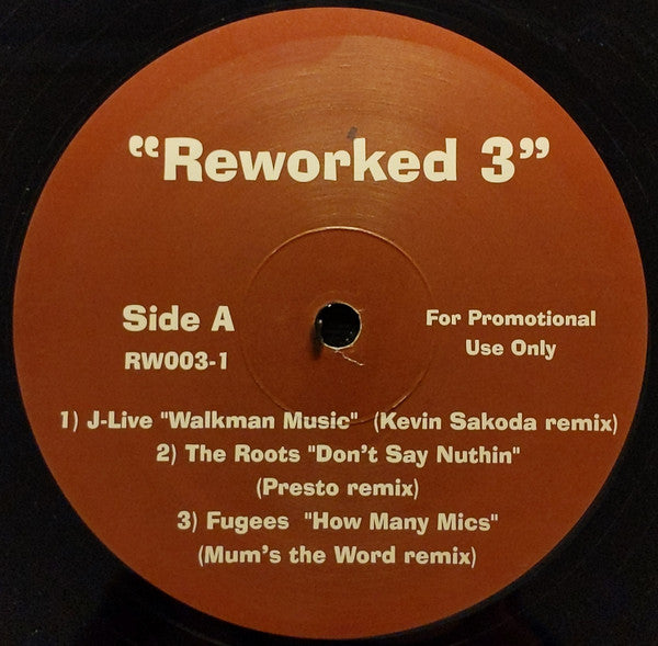 Various – Reworked 3 Reworked RW003-1