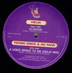 Helix / Tekno Dred & Ad Man - Cluster / A Voice Spoke To Me Stompin Choonz ST27