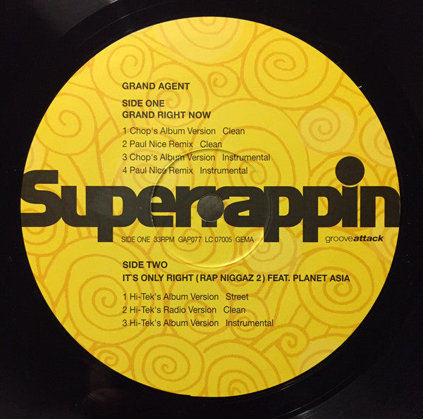Grand Agent – Grand Right Now Groove Attack Productions, Superrappin – GAP077
