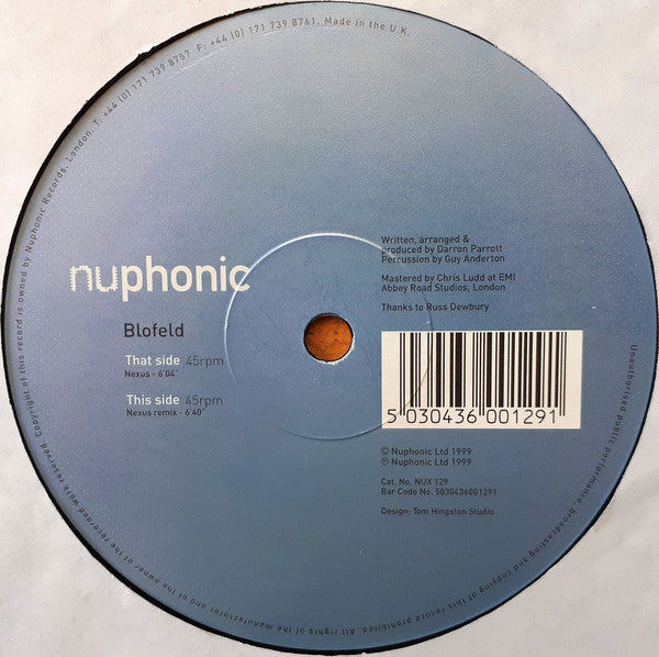 Blofeld – Nexus Nuphonic – NUX129