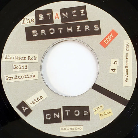 The Stance Brothers ‎– On Top We Jazz ‎– WJ0711
