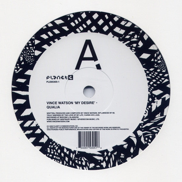 Vince Watson - My Desire 12" PLE65305-1 Planet E