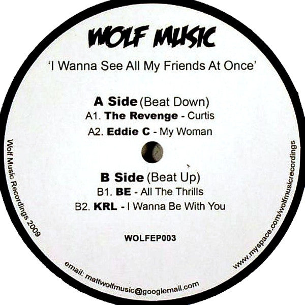 Various – I Wanna See All My Friends At Once Wolf Music Recordings – WOLFEP003
