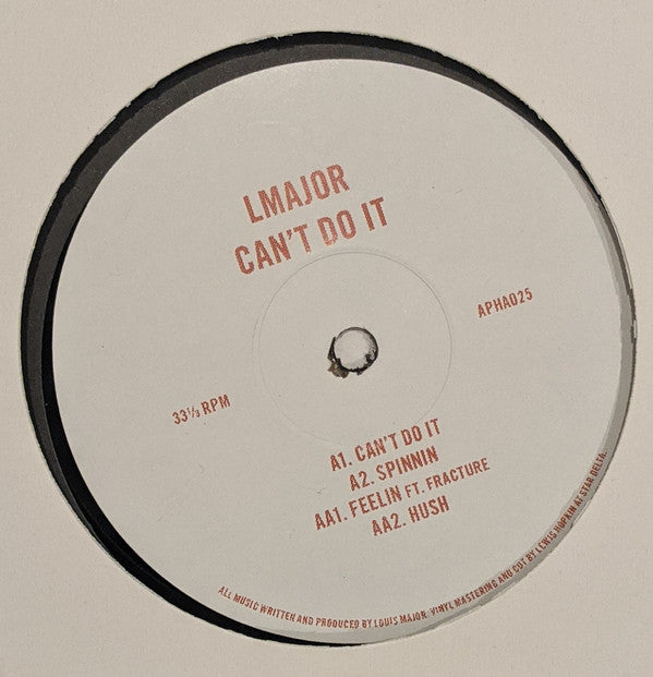 LMajor – Can't Do It Astrophonica – APHA025