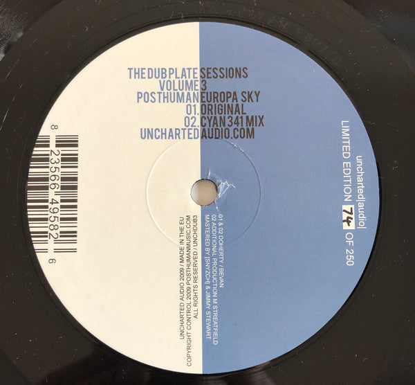 Posthuman – The Dubplate Sessions Volume 3  Uncharted Audio – UNCHDUB3