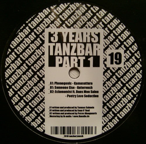 Various – 3 Years Tanzbar Part 1 tanzbar musik – TANZBAR019