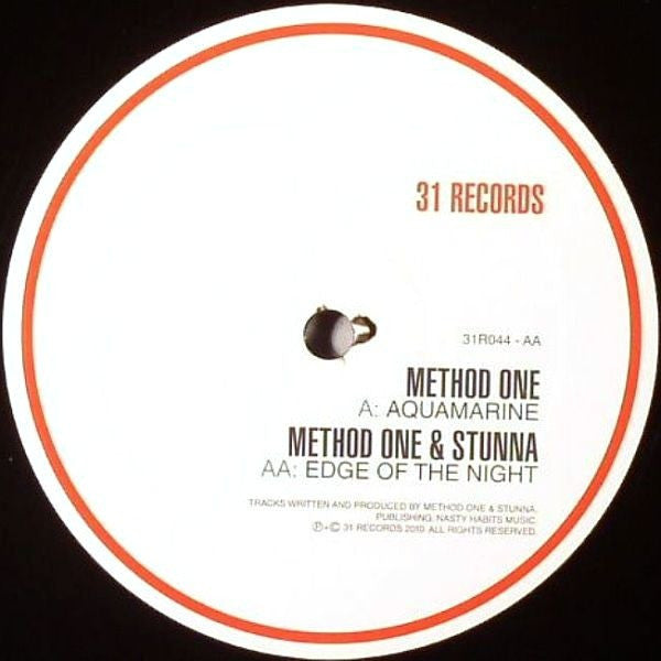 Method One, Stunna - Aquamarine / Edge Of The Night 12" 31R044 31 Records