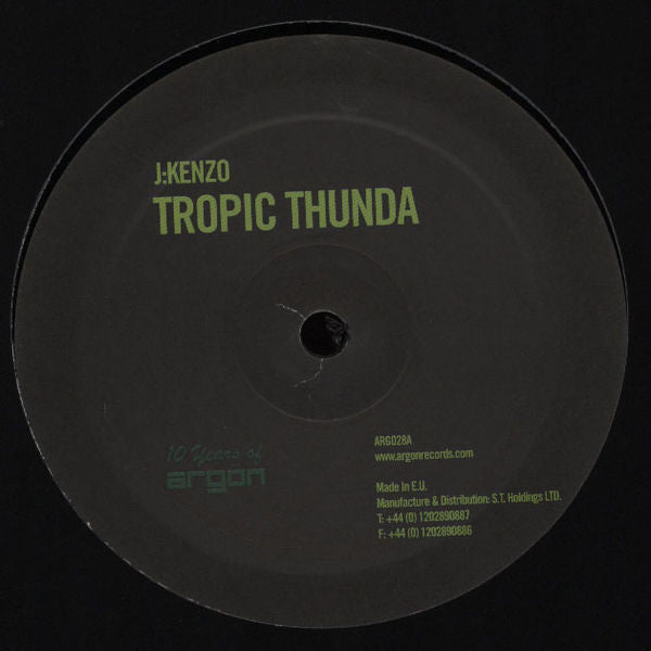 JKenzo – Tropic Thunda / Counteraction Label: Argon – ARG028