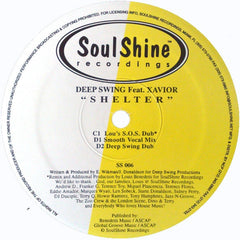 Deep Swing, Xavior - Shelter 12" SS006 SoulShine Recordings