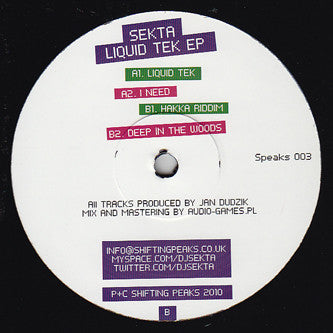 Sekta – Liquid Tek EP Shifting Peaks – Speaks003