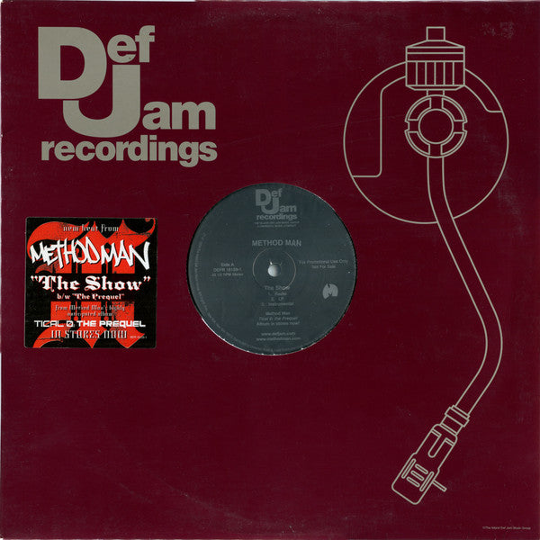 Method Man – The Show Def Jam Recordings – DEFR161591