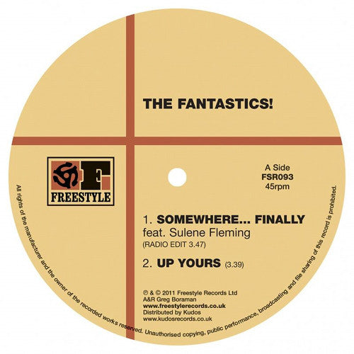 The Fantastics - Somewhere Finally Freestyle Records FSR093