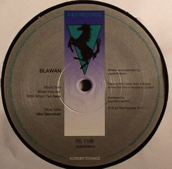 Blawan – What You Do With What You Have - R & S Records – RS 1108