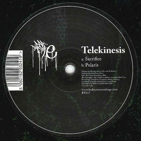Telekinesis (3) – Sacrifice / Polaris Label: Bad Taste Recordings – BT017