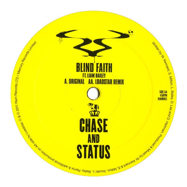 Chase And Status, Liam Bailey - Blind Faith REPRESS RAMM93 RAM Records, Vertigo