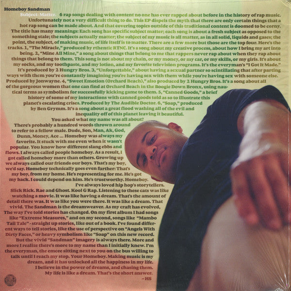 Homeboy Sandman – Subject Matter Stones Throw Records – STH2283