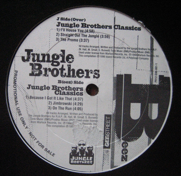 Jungle Brothers – Jungle Brothers Classics Gee Street – PR12G96001