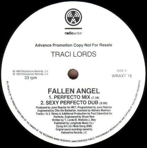 Traci Lords - Fallen Angel 12" WRAXT18 Radioactive