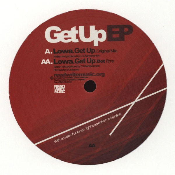 LOWA - Get Up EP RWM001 Read Write Music