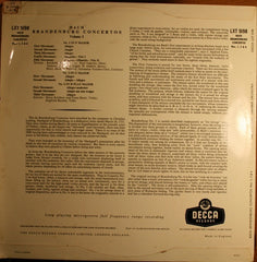 Bach / Karl Münchinger Conducting The Stuttgart Chamber Orchestra - Brandenburg Concertos Nos. 1, 3 & 6 12" Decca LXT 5198