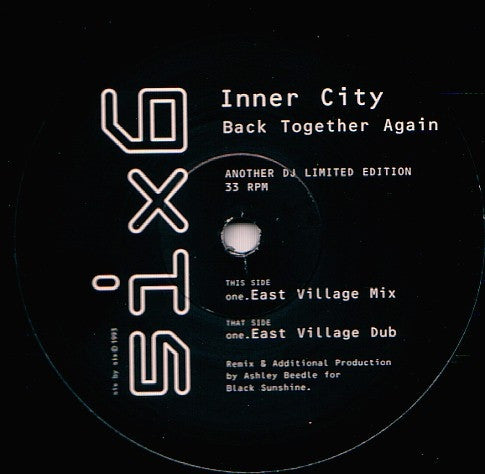 Inner City - Back Together Again 12" SIXT104DJ2 6 x 6 Records