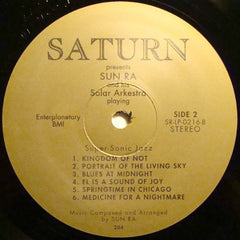 Sun Ra And His Arkestra - Super-Sonic Jazz 12" SRLP0216 El Saturn Records