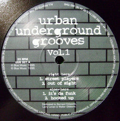 Unknown Artist - Urban Underground Grooves Volume 1 12" UUG001 Urban Underground Grooves