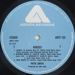 Patti Smith - Horses 12" Arista ARTY122