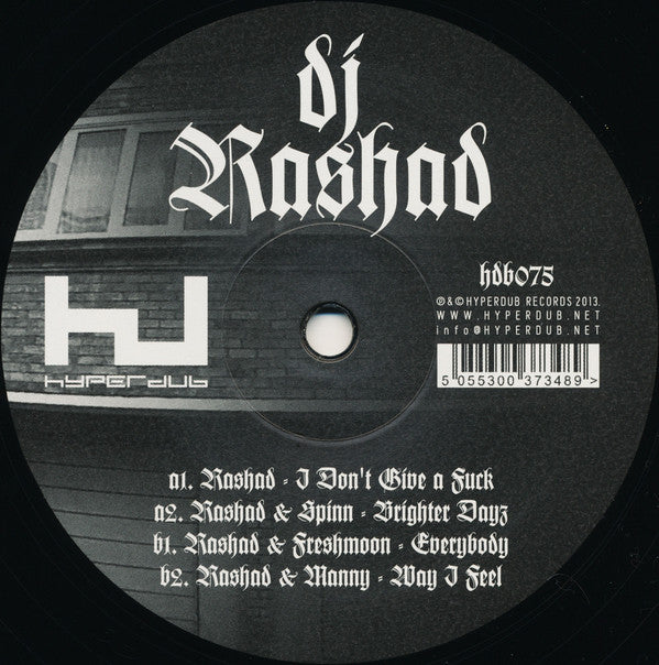 DJ Rashad – I Don't Give A Fuck Hyperdub – hdb075