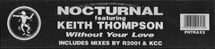 Nocturnal - Without Your Love 12" PHTRAX2 Phuture Trax