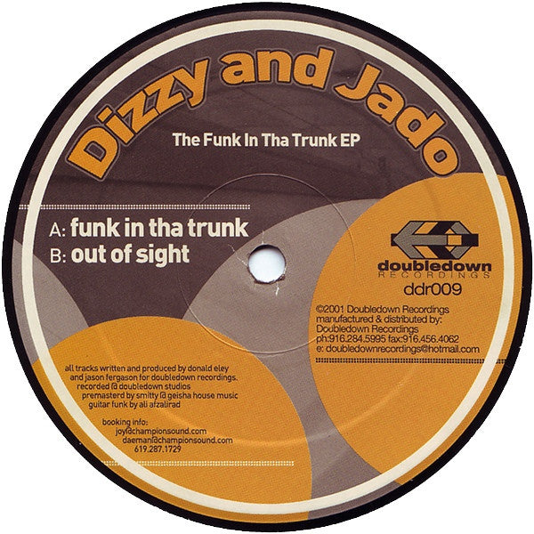 Dizzy And Jado - The Funk In Tha Trunk EP 12" DDR009 Doubledown Recordings