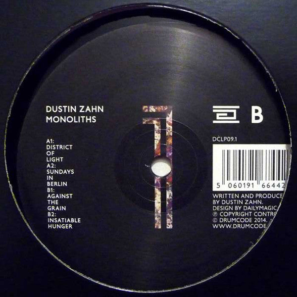 Dustin Zahn – Monoliths - Drumcode – DCLP09.1