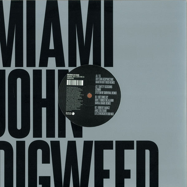 John Digweed - Live In Miami 3/5 - Bedrock Records BEDMIAVIN3