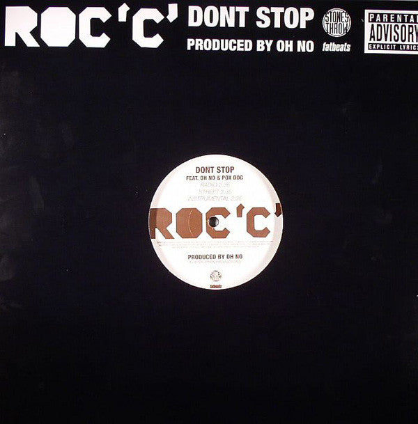 Roc 'C' – Don't Stop Stones Throw Records – STH2122