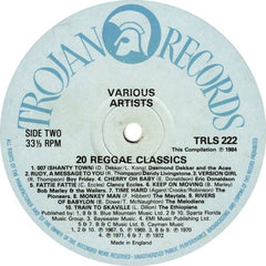 Various - 20 Reggae Classics 12" TRLS222 Trojan Records