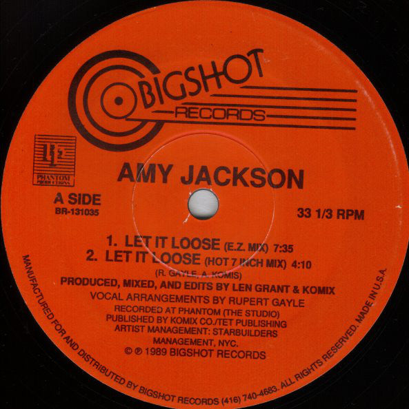 Amy Jackson – Let It Loose Bigshot Records – BR-131035