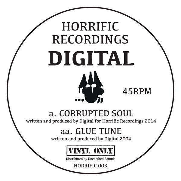Digital – Corrupted Soul / Glue Tune - Horrific Recordings – HORRIFIC 003