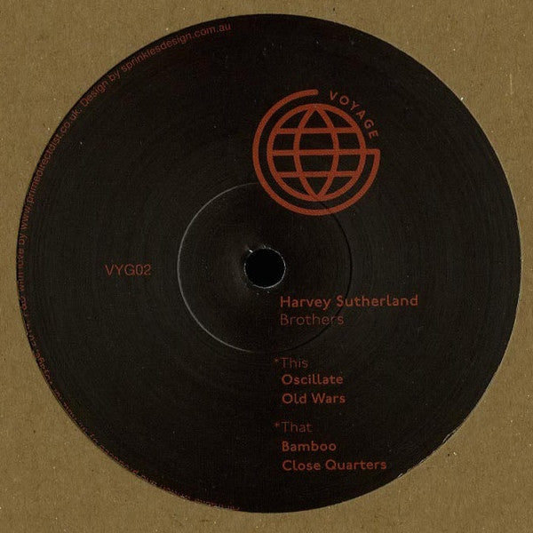 Harvey Sutherland - Brothers - VYG02 Voyage Recordings