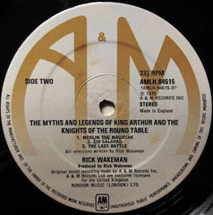 Rick Wakeman - The Myths And Legends Of King Arthur And The Knights Of The Round Table 12" A&M Records AMLH 64515