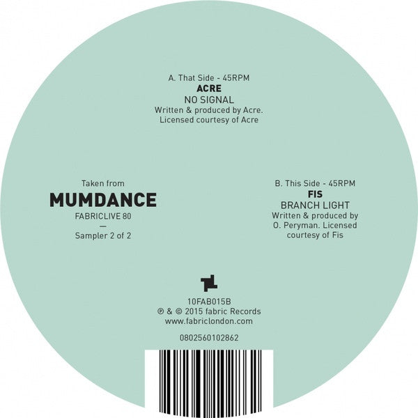 Acre, FIS - Fabriclive 80 Sampler 2 10" 10FAB015B Fabric (London)