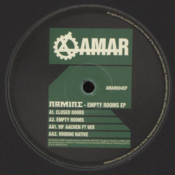 Nomine - Empty Rooms EP 12" AMAR004EP Amar