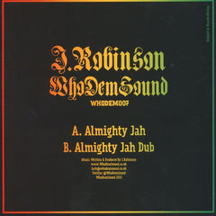 J Robinson - Almighty Jah WHODEM007 WhoDemSound