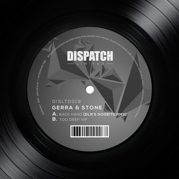 Gerra & Stone – Back Hand Dispatch Recordings – DISLTD019