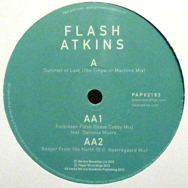 Flash Atkins – The Life And Times – Sampler 2 Paper Recordings – PAPV2193