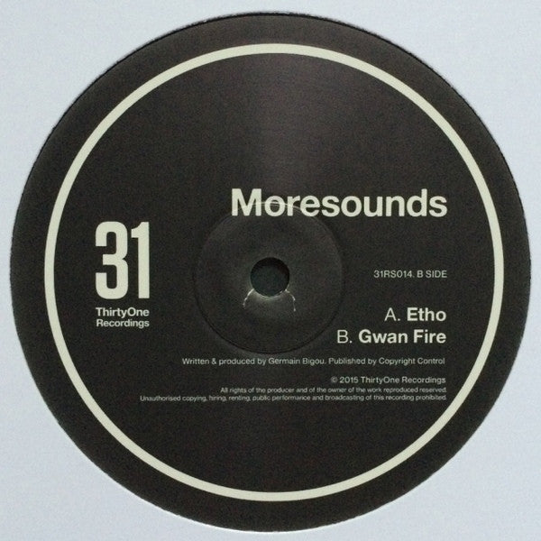 MORESOUNDS – Etho - 31 Records – 31RS014