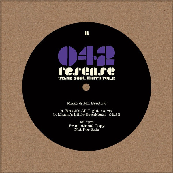 Mako & Mr Bristow - Stank Soul Edits Vol 2 - RESENSE 042