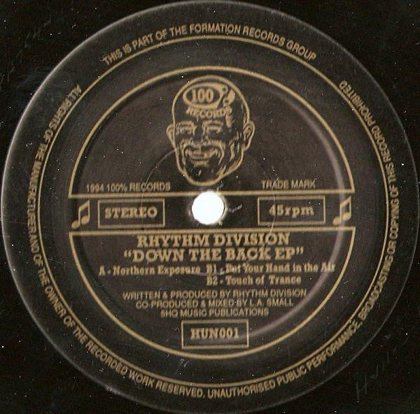 Rhythm Division - Down The Back EP - HUN001 100 Records